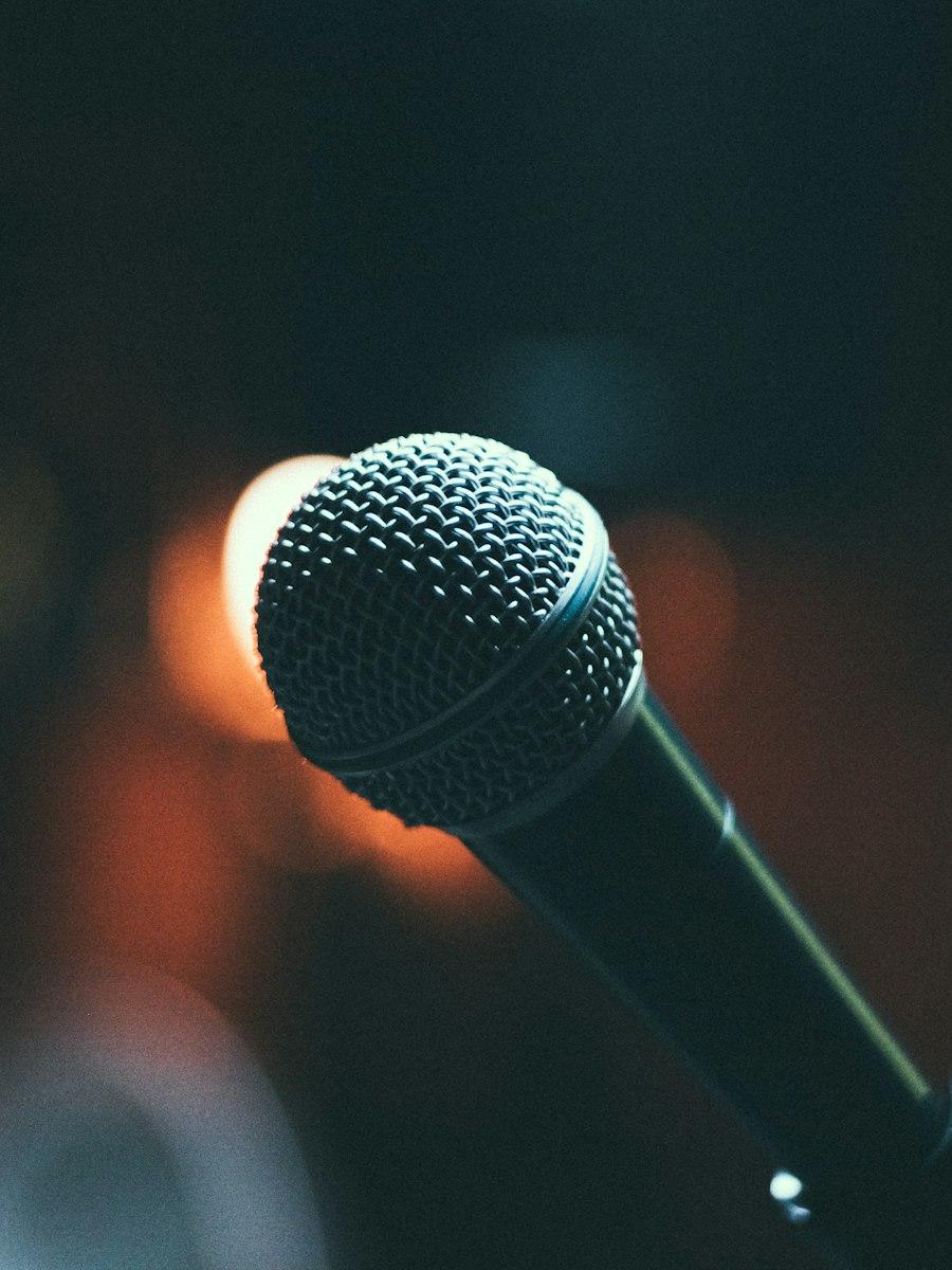 A studio microphone