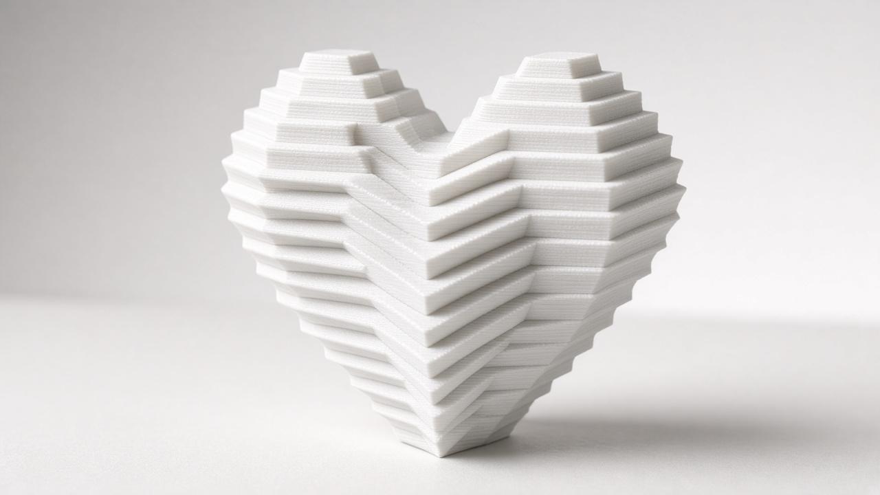 Layered Heart Sculpture